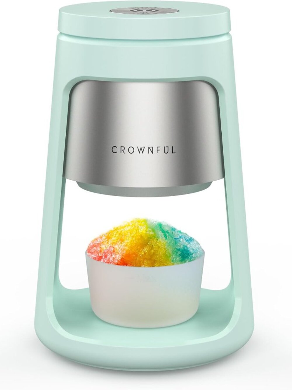 CROWNFUL Shaved Ice Machine, Snow Cone Machine with 2 Ice Cups